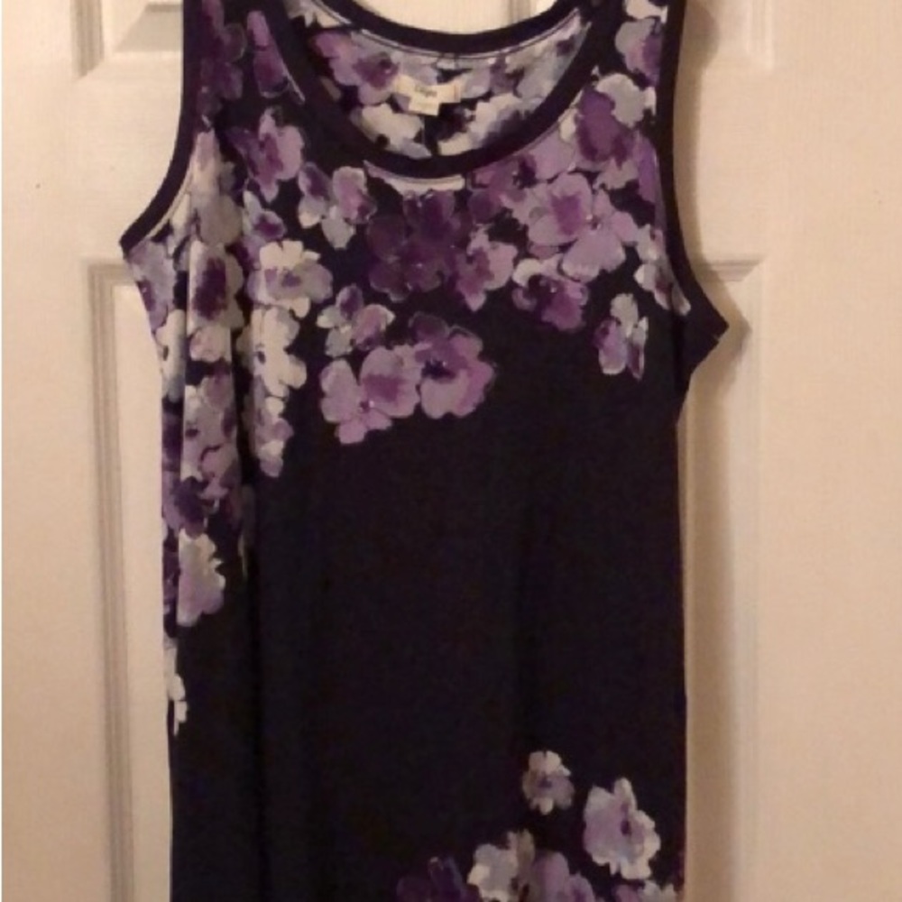 Gown womens new size S 4-6 Layla 95% rayon 5% spandex slits at bottom
